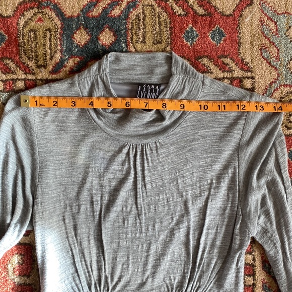 Zara Grey Long Sleeved Dress Sz SM - Picture 6 of 8